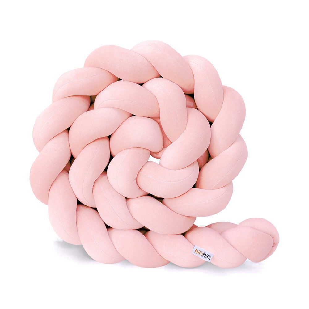 Little Amy Protectie de pat impletita MiniMini Velvet Magic Somon 200 cm