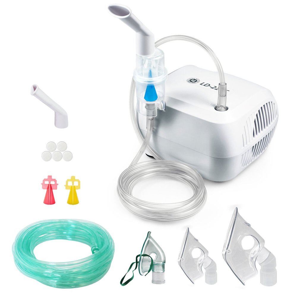 Little Doctor Aparat aerosoli cu compresor LD-220C Pro cu 3 dispensere3 masti si 6 m furtun