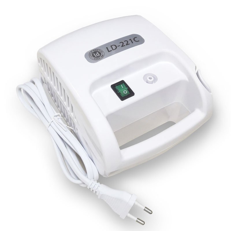 Little Doctor Aparat aerosoli cu compresor LD - 221C Pro cu 3 dispensere pentru reglarea dimensiunii particulelor 3 masti si furtun de 6 m