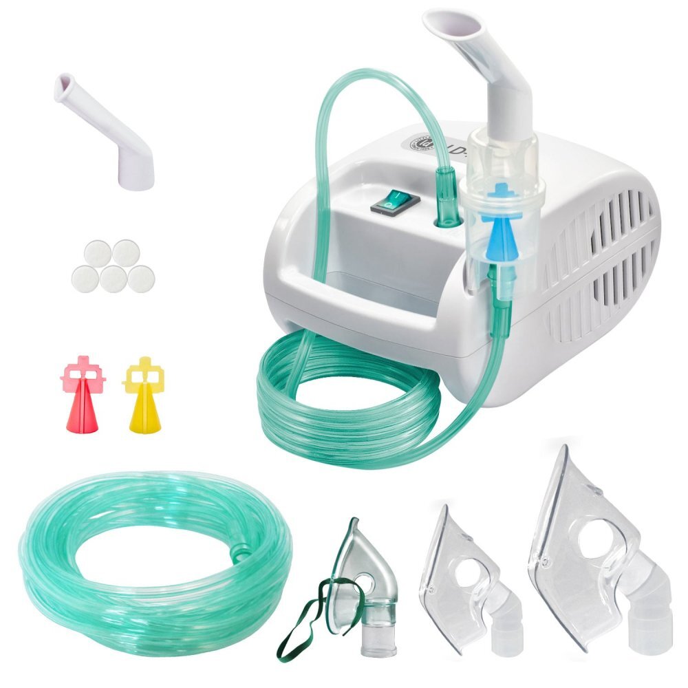 Little Doctor Aparat aerosoli cu compresor LD - 221C Pro cu 3 dispensere pentru reglarea dimensiunii particulelor 3 masti si furtun de 6 m