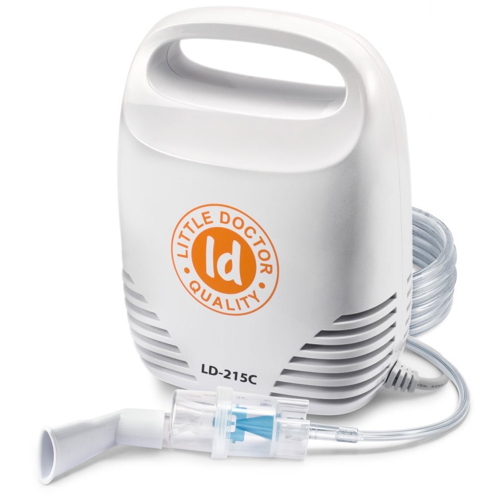 Little Doctor Aparat aerosoli LD-215C nebulizator cu compresor 3 dimensiuni de particule alb