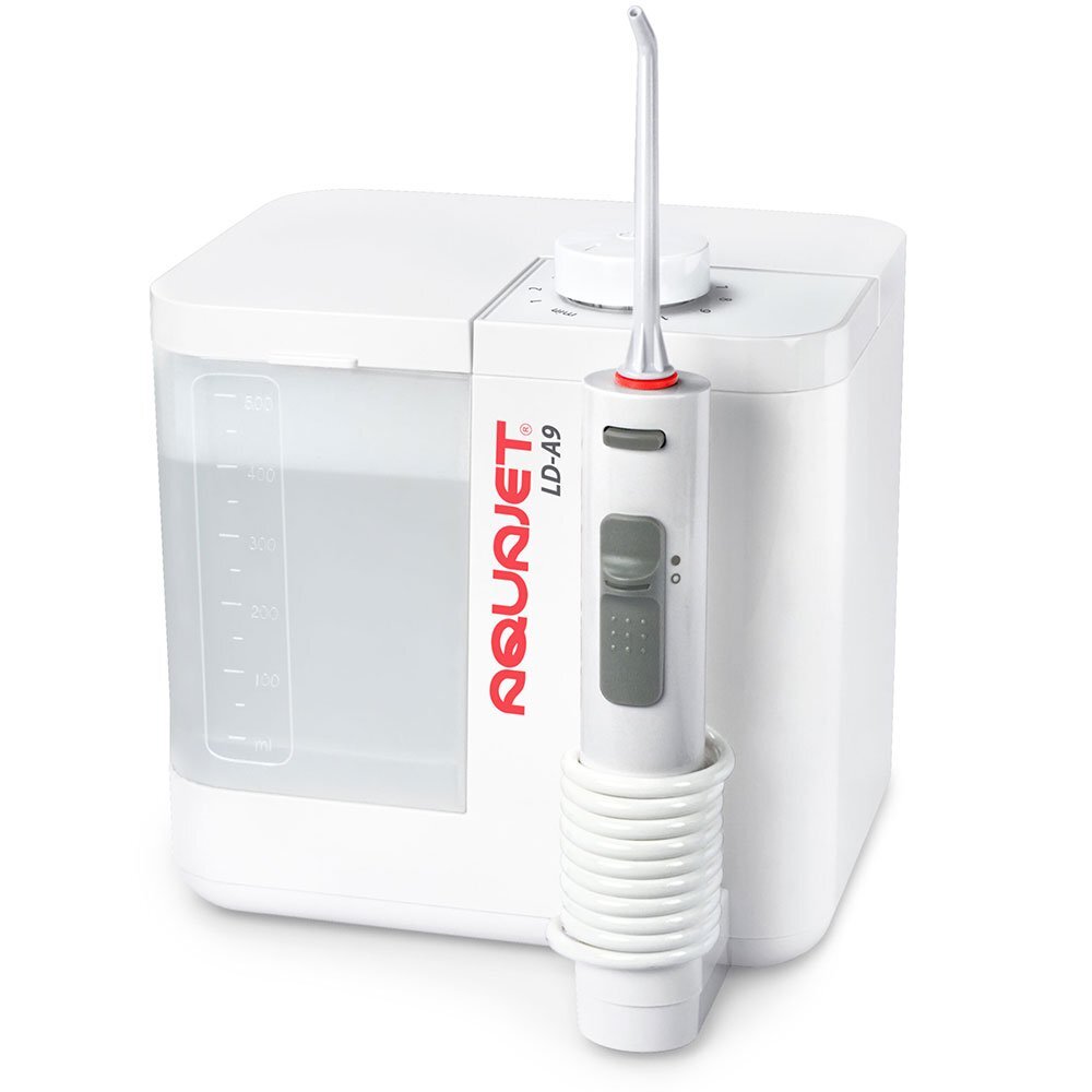 Little Doctor Irigator bucal Aquajet LD-A9 400-1800 impulsuri pe minut 4 duze incluse si maner ergonomic Soft-Touch