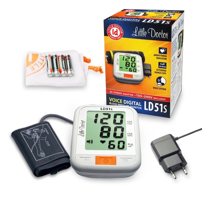 Little Doctor Tensiometru de brat LD 51S anuntare vocala in limba romana adaptor inclus