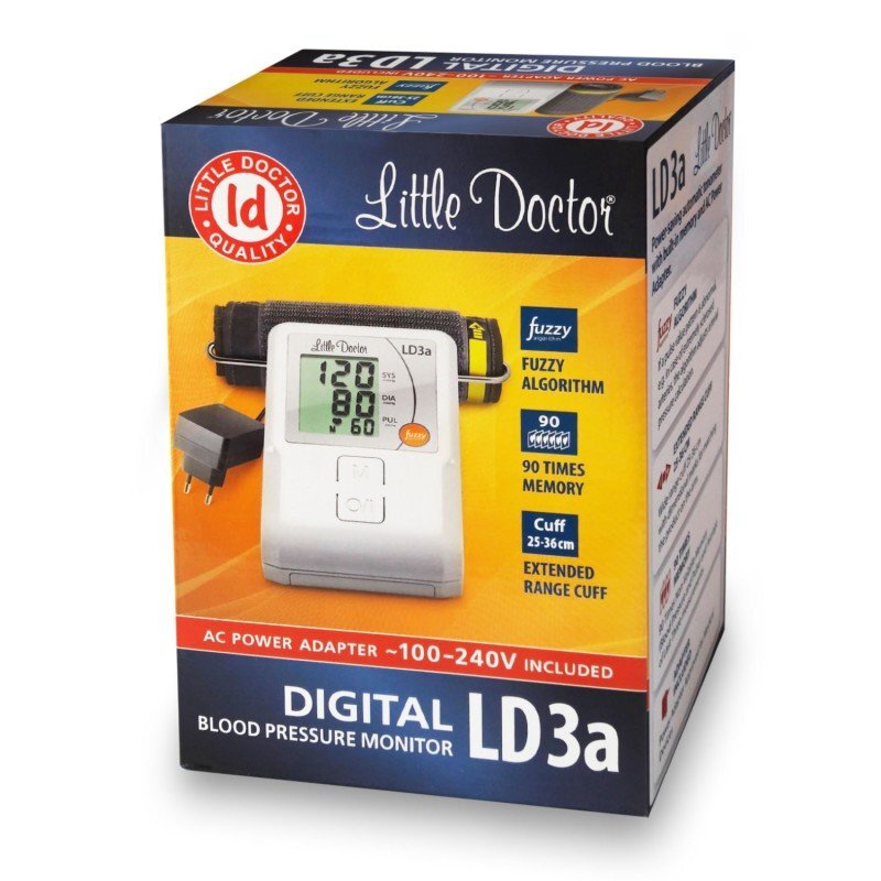Little Doctor Tensiometru electronic de brat LD 3A adaptor inclus afisaj LCD