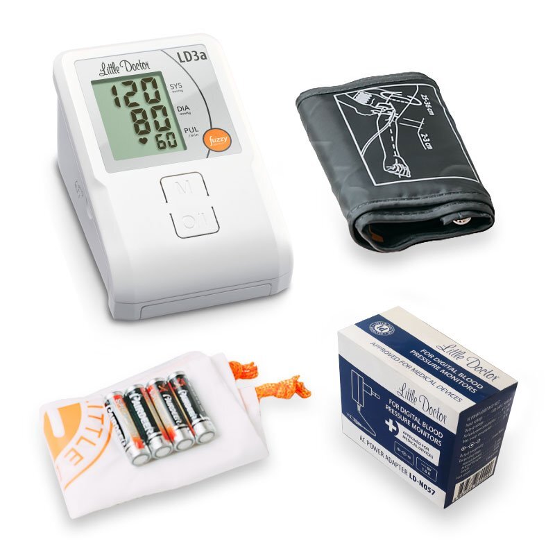 Little Doctor Tensiometru electronic de brat LD 3A adaptor inclus afisaj LCD