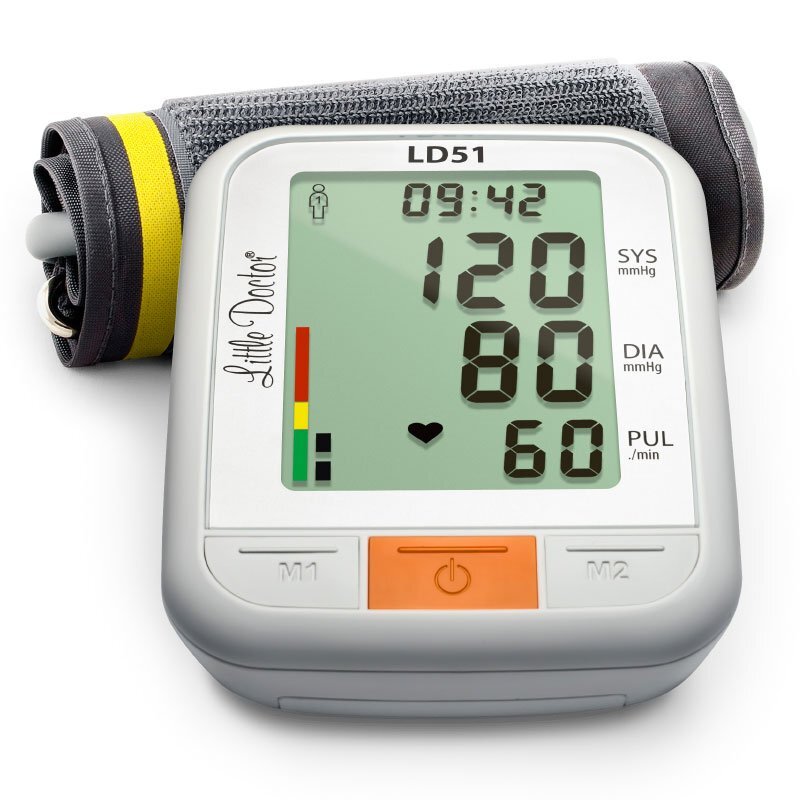 Little Doctor Tensiometru electronic de brat LD 5 afisaj XXL detector aritmie indicator WHO