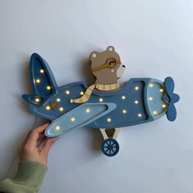 little lights Lampa Aeroplan Denim Blue