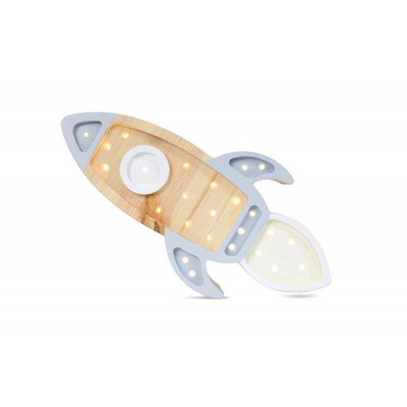 little lights Lampa Racheta Grey Wood