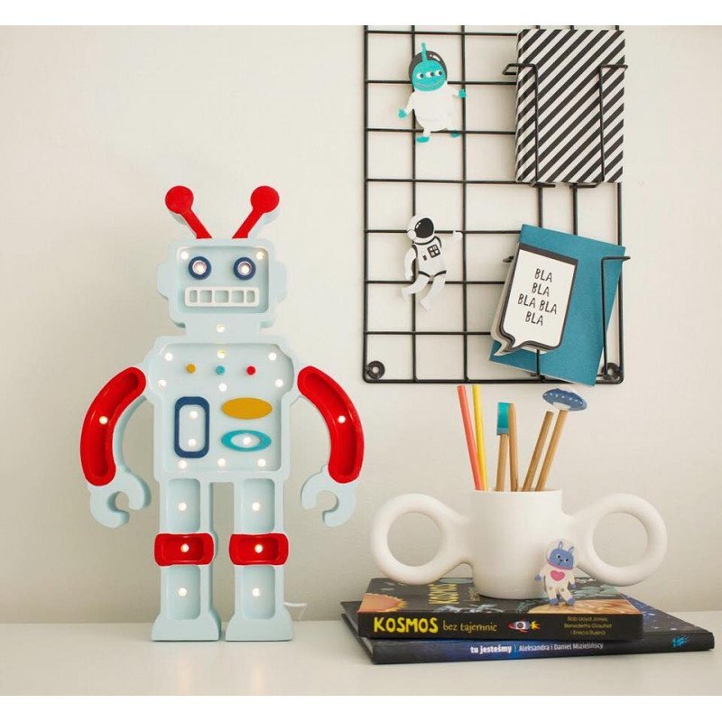 little lights Lampa Robot Metalic Blue