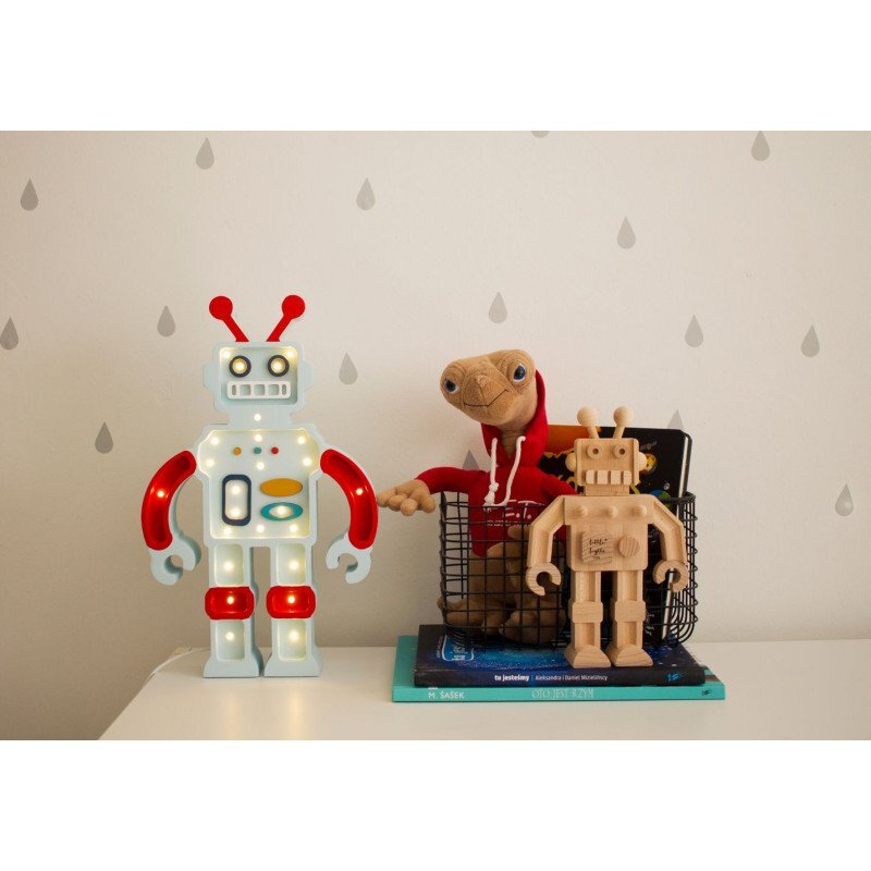 little lights Lampa Robot Metalic Blue