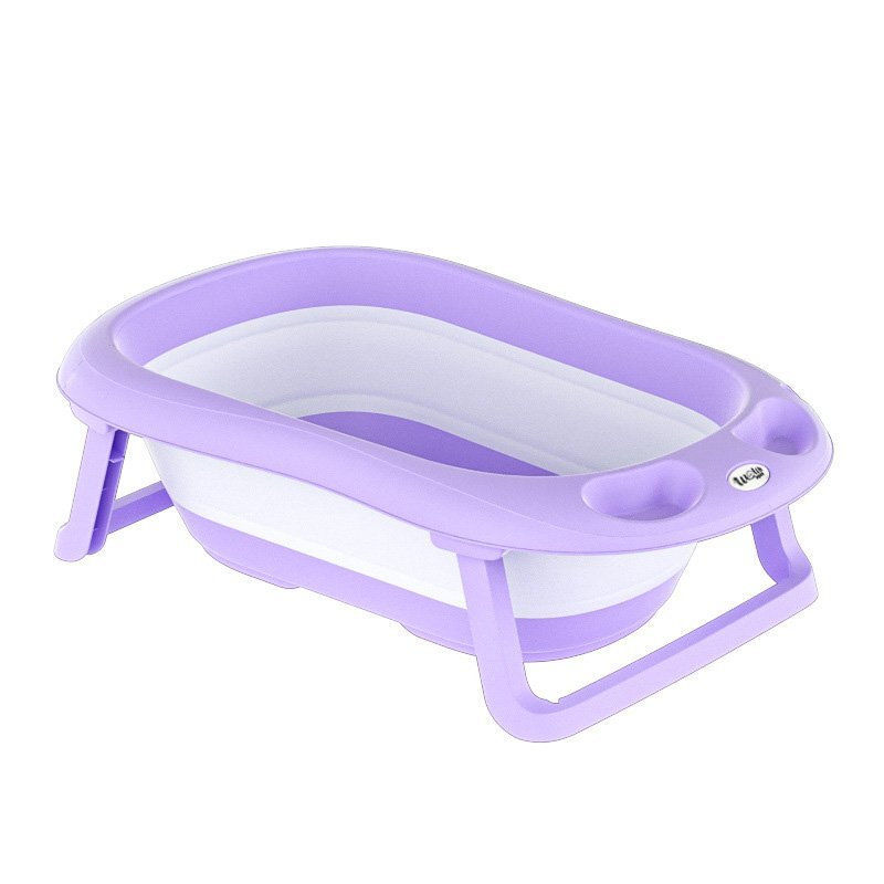 Little Mom Cadita Bellan Purple pliabila cu margini rotunjite dop evacuare suprafata anti-alunecare fara BPA dimensiuni 818 x 535 x 235 cm