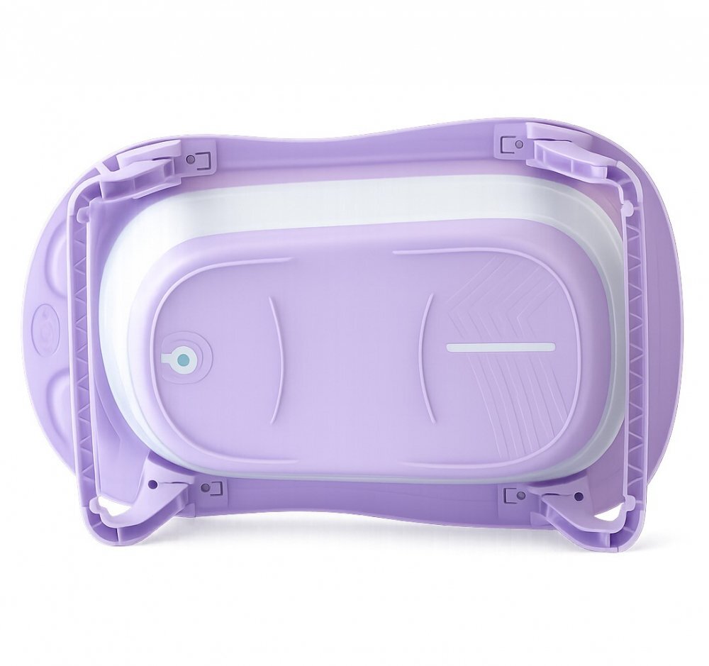 Little Mom Cadita Bellan Purple pliabila cu margini rotunjite dop evacuare suprafata anti-alunecare fara BPA dimensiuni 818 x 535 x 235 cm