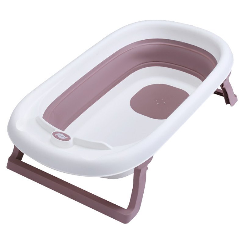 Little Mom Cadita Fold Purple pliabila cu dop evacuare picioare cu material antiderapant margini rotunjite