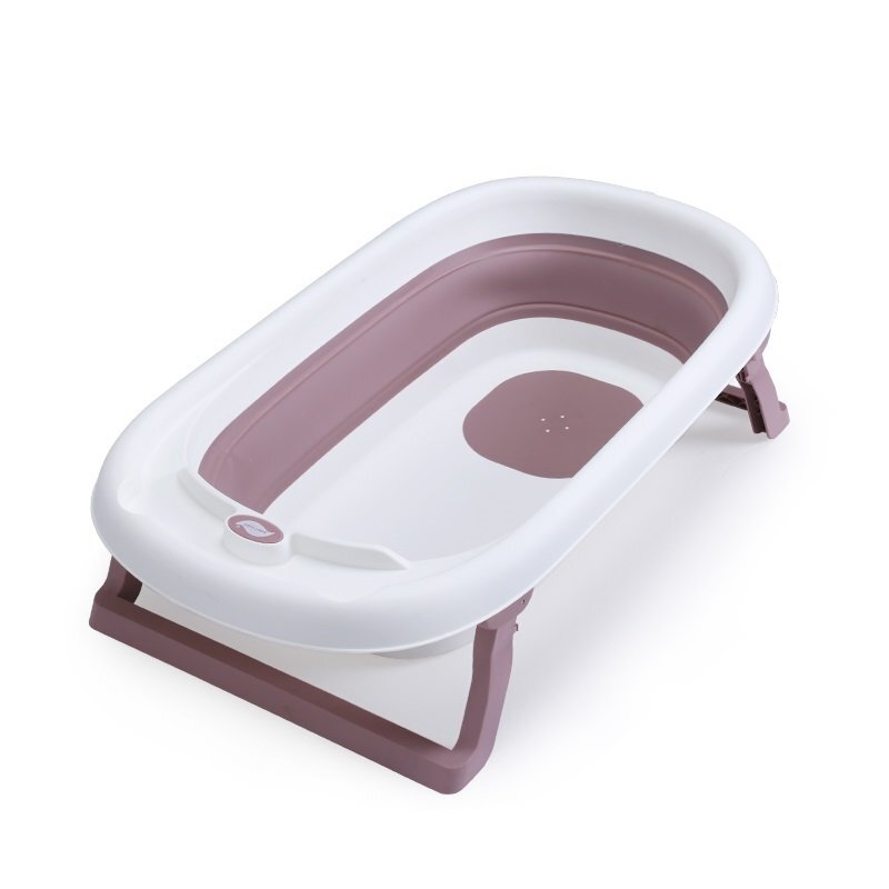 Little Mom Cadita Fold Purple pliabila cu dop evacuare picioare cu material antiderapant margini rotunjite