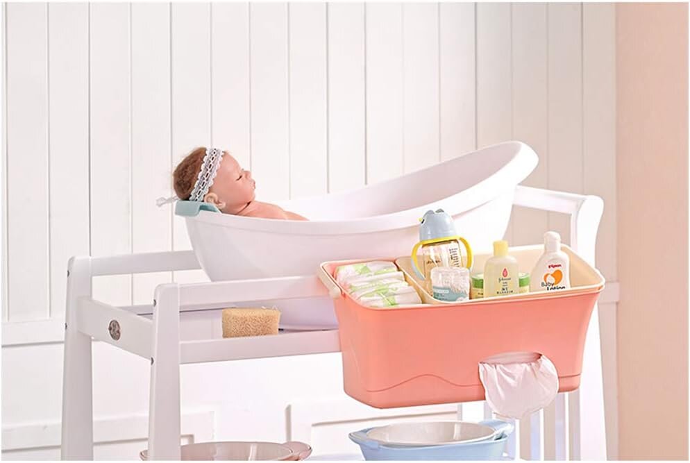 Little Mom Cadita pentru bebelusi Egg Blue cu forma ergonomica suprafata antiderapanta protectie spate margini rotunjite varsta recomandata 0 luni+