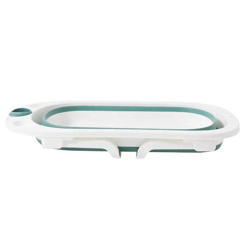 Little Mom Cadita Starfish Green pliabila margini rotunjite dop de scurgere design ergonomic dimensiuni 80x48.5x21cm