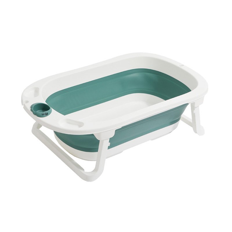 Little Mom Cadita Starfish Green pliabila margini rotunjite dop de scurgere design ergonomic dimensiuni 80x48.5x21cm