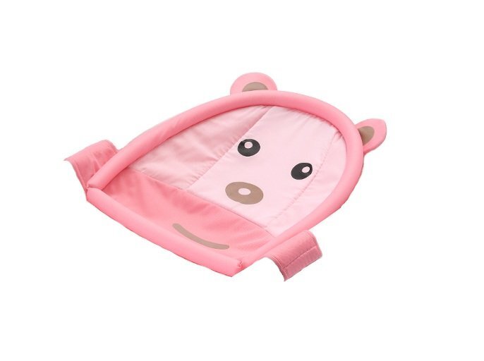 Little Mom Hamac cadita Baby Bath Tub Bear Pink moale versatila cu uscare rapida varsta 0-6 luni