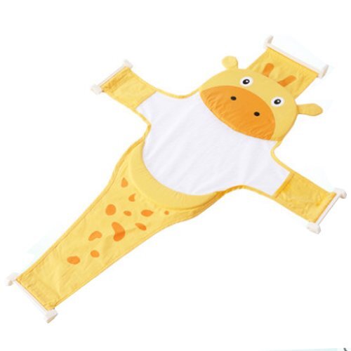 Little Mom Hamac cadita Bathnet Yellow Girafe moale uscare rapida versatil varsta 0-12 luni