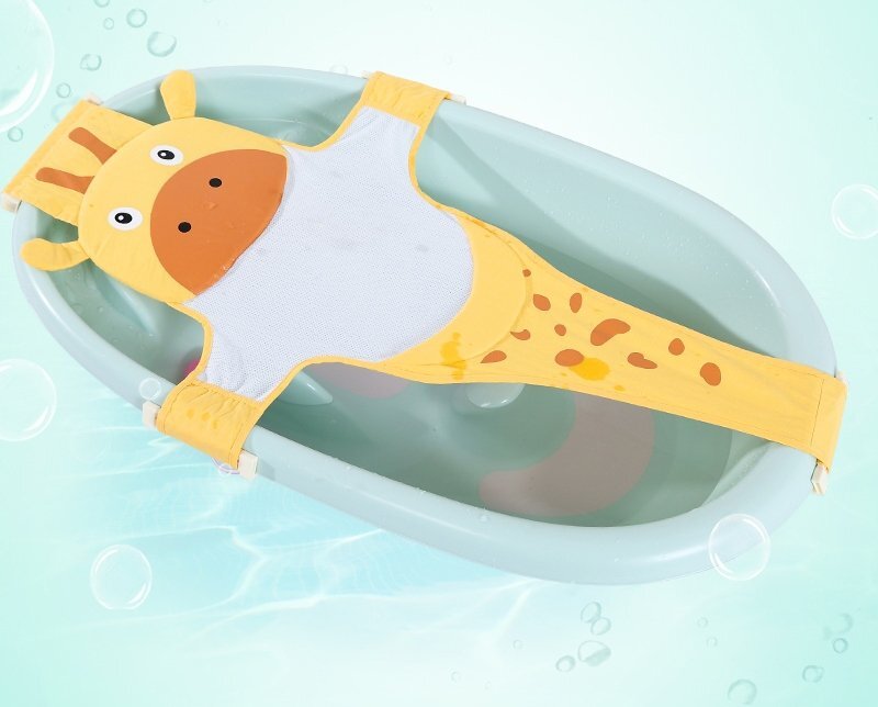 Little Mom Hamac cadita Bathnet Yellow Girafe moale uscare rapida versatil varsta 0-12 luni