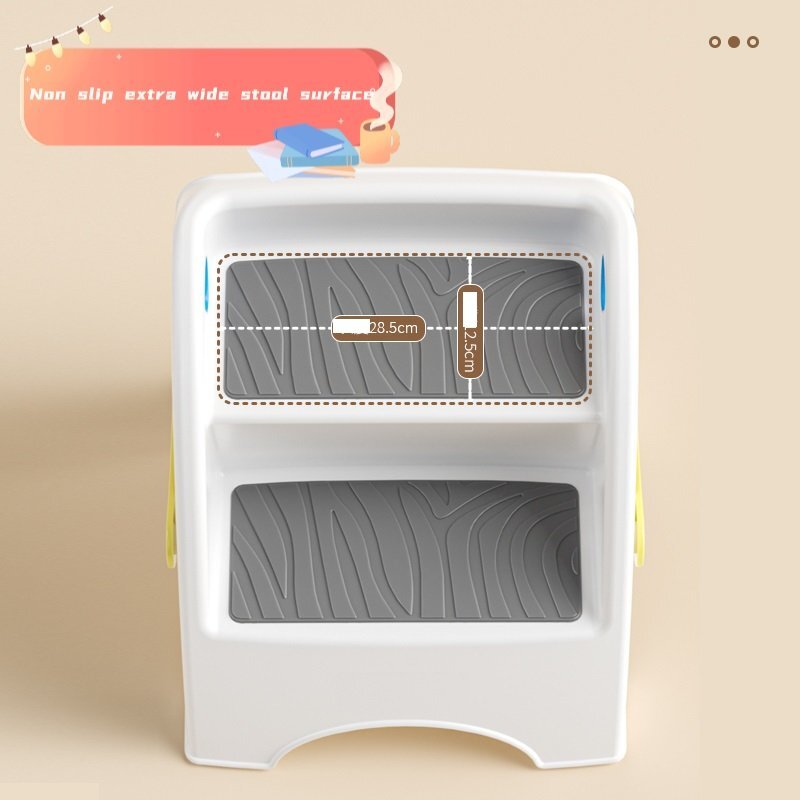 Little Mom Inaltator For Kids Blue pliabil cu doua trepte picioare antiderapante dimensiuni 39.2 x 38.6 x 36.2 cm