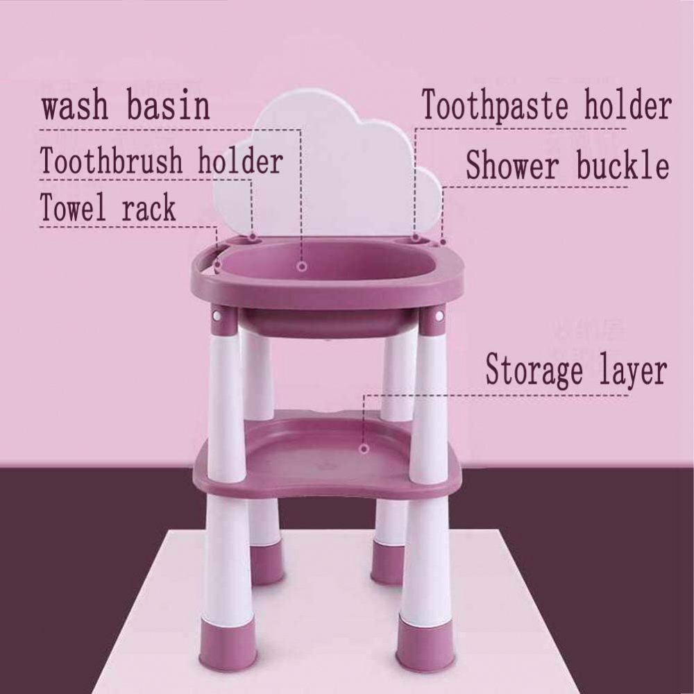 Little Mom Lavoar Purple pentru igiena copiilor reglabil pe inaltime fara BPA varsta 3 ani+ dimensiuni 419 x 39 x84 cm