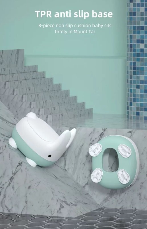 Little Mom Olita Cute Rabbit Blue 2in1 multifunctionala ergonomica margini rotunjite baza stabila vas-colector detasabil