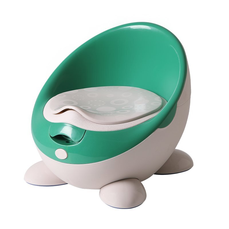 Little Mom Olita pentru copii First Class Aqua-Green cu adaptor moale din spuma PU spatar ergonomic vas colector detasabil picioruse antiderapante dimensiune 32 x 34 x 30 cm