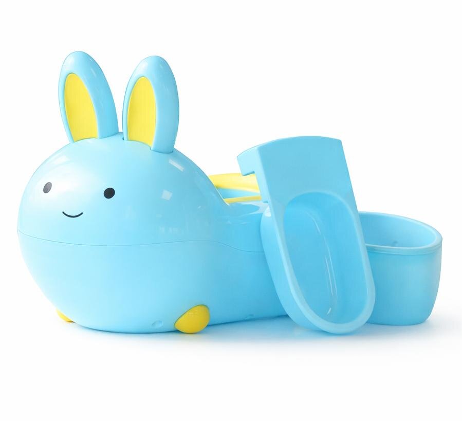 Little Mom Olita pentru copii Rabbit Blue cu baza solida insert detasabil picioruse antiaderente forma ergonomica