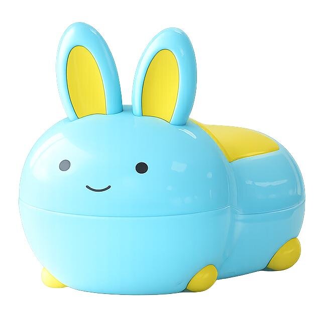 Little Mom Olita pentru copii Rabbit Blue cu baza solida insert detasabil picioruse antiaderente forma ergonomica