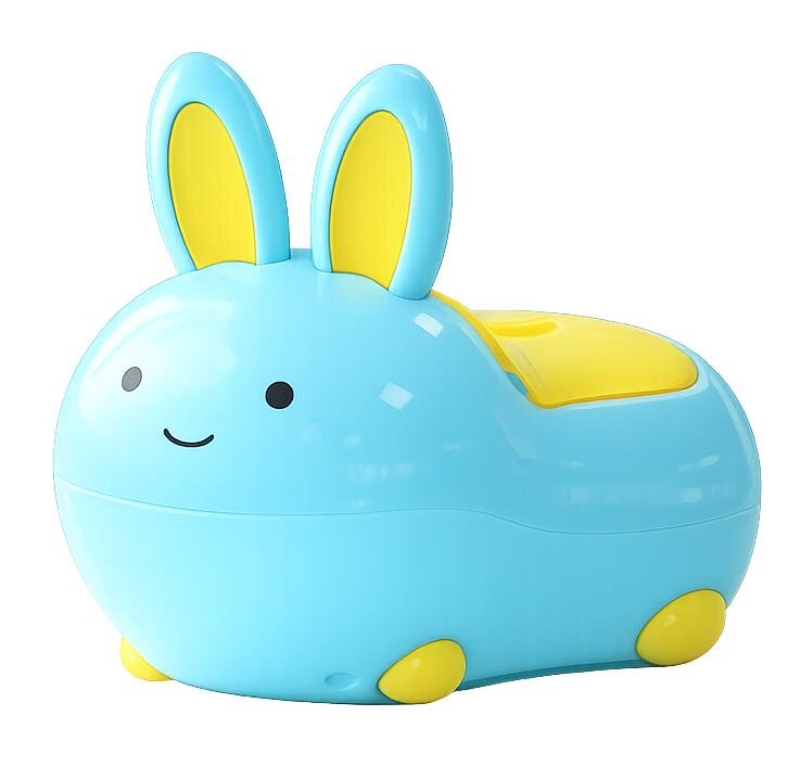 Little Mom Olita pentru copii Rabbit Blue cu baza solida insert detasabil picioruse antiaderente forma ergonomica