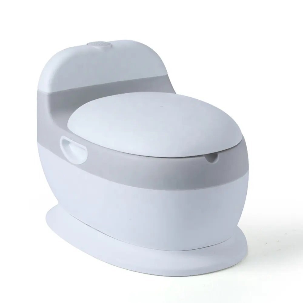 Little Mom Olita pentru copii Red Toilet model educativ si muzical cu design realist colac moale din spuma PU capac rabatabil si vas colector detasabil dimensiune 40 x 28 x 30 cm