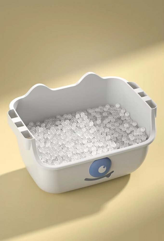 Little Mom Organizator pentru copii Piggy Blue cu 2 nivele echipat cu 2 cutii deschise prevazut cu roti dimensiuni 63x40x27 cm