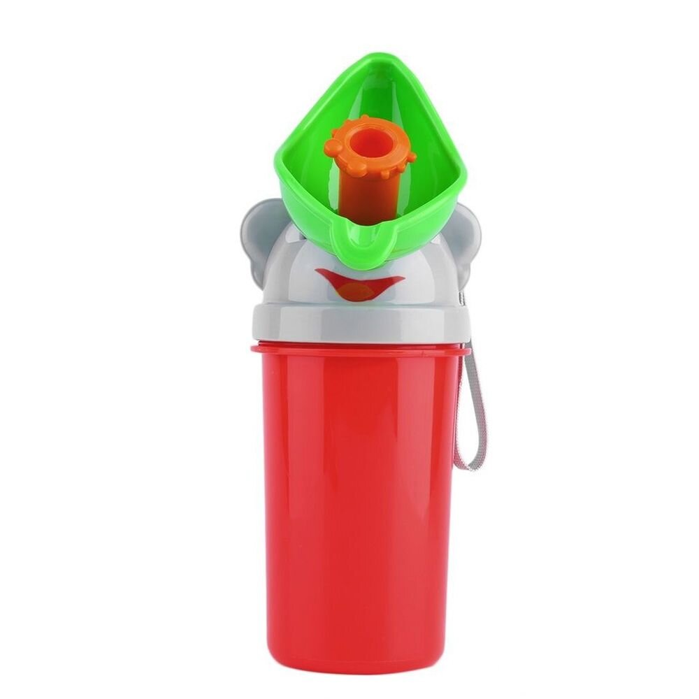 Little Mom Pisoar Pee Trainer Red pentru fetite portabil cu sistem anticurgere capacitate maxima 500 ml
