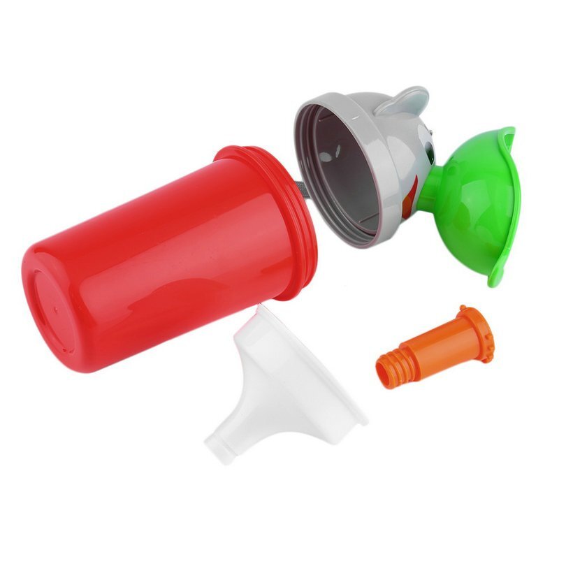 Little Mom Pisoar Pee Trainer Red pentru fetite portabil cu sistem anticurgere capacitate maxima 500 ml