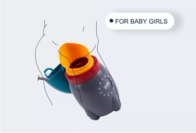 Little Mom Pisoar pentru baieti Green Rocker portabil sistem anticurgere palnie detasabila capacitate 500 ml
