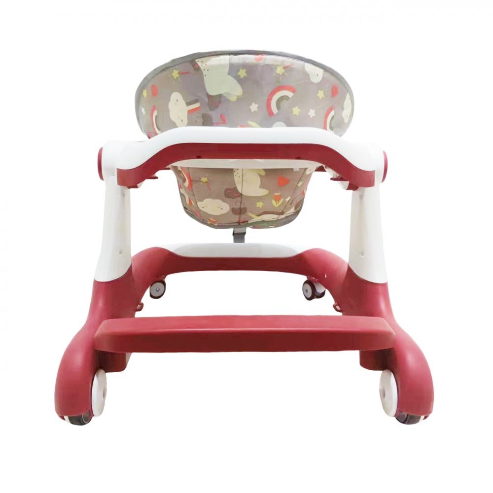Little Mom Premergator bebelusi Cosmos Red 2 in 1 cu functie de antepremergator cu 6 roti silentioase sistem de franare sezut reglabil pliere usoara si compacta spatar ergonomic panou interactiv detasabil
