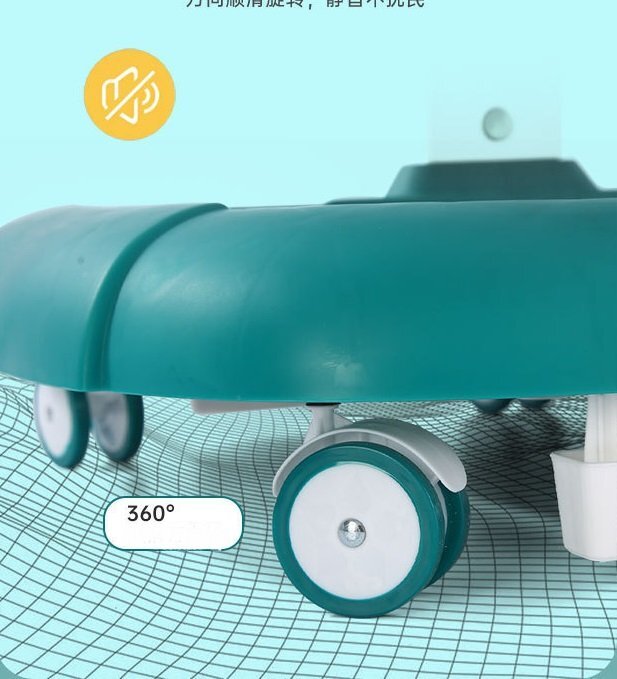 Little Mom Premergator copii Grey Rabbit pliabil cu maner de sustinere parental cu perna de sezut ajustabila panou interactiv detasabil roti silentioase cu rotire 360 grade si sistem de franare structura piramidala
