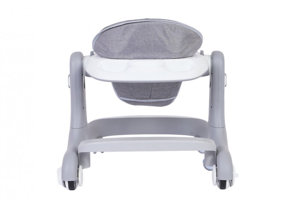 Little Mom Premergator si antepremergator 2 in 1 pentru copii grey pliabil inaltime reglabila sezut cu spatar roti silentioase panou interactiv detasabil cu sunete