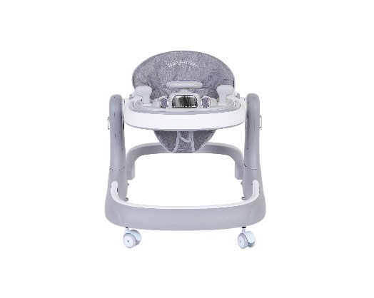 Little Mom Premergator si antepremergator 2 in 1 pentru copii grey pliabil inaltime reglabila sezut cu spatar roti silentioase panou interactiv detasabil cu sunete