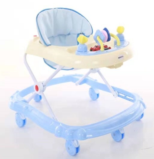 Little Mom Premergator Simple Blue functii muzicale baza lata greutate max. admisa 12 kg varsta 6 luni+
