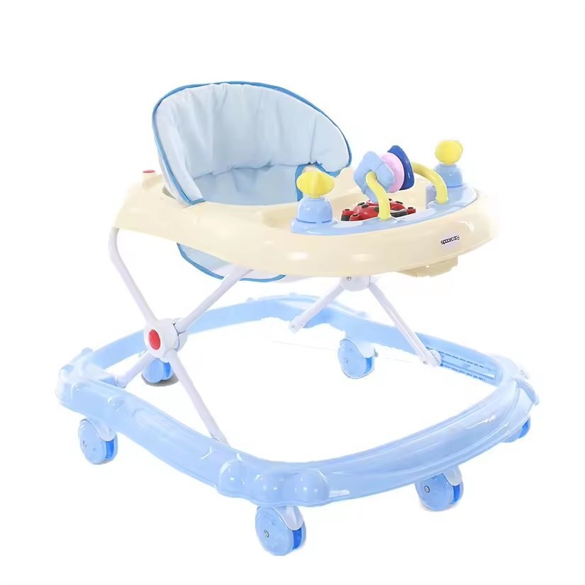Little Mom Premergator Simple Blue functii muzicale baza lata greutate max. admisa 12 kg varsta 6 luni+