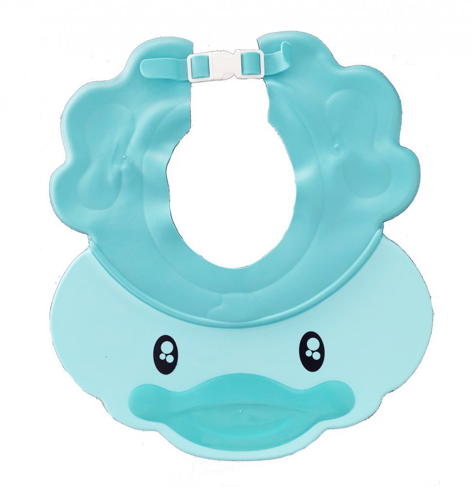 Little Mom Protectie baita Duckling Blue pentru ochi si urechi flexibila ajustabila cu margini rotunjite
