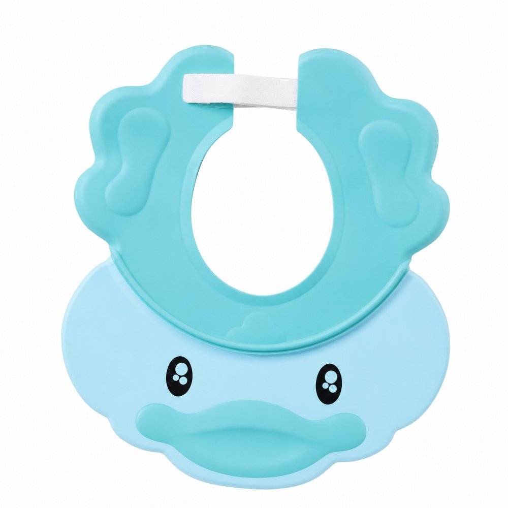 Little Mom Protectie baita Duckling Blue pentru ochi si urechi flexibila ajustabila cu margini rotunjite
