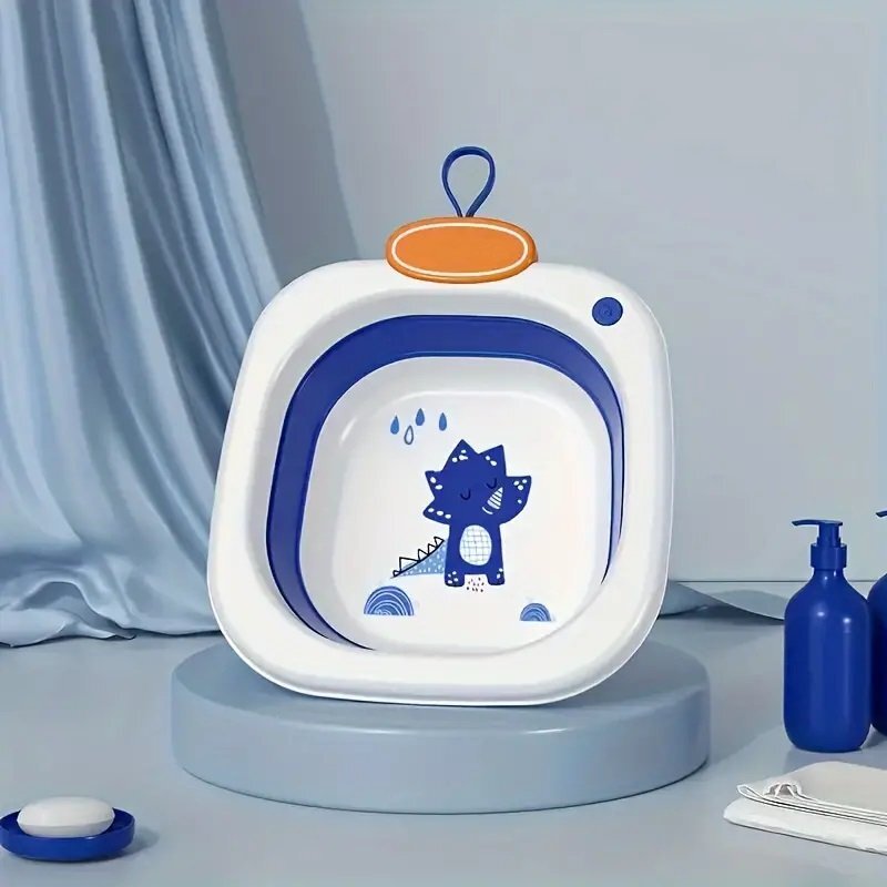 Little Mom Recipient pentru clatire Blue ultrapliabil cu margini rotunjite pereti flexibili capacitate 3500 ml