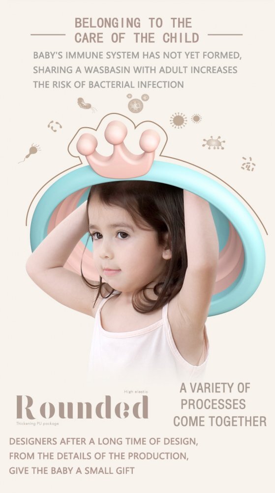 Little Mom Recipient pentru clatit Royal Green pliabil margini rotunjite fara BPA capacitate 4.2 litri