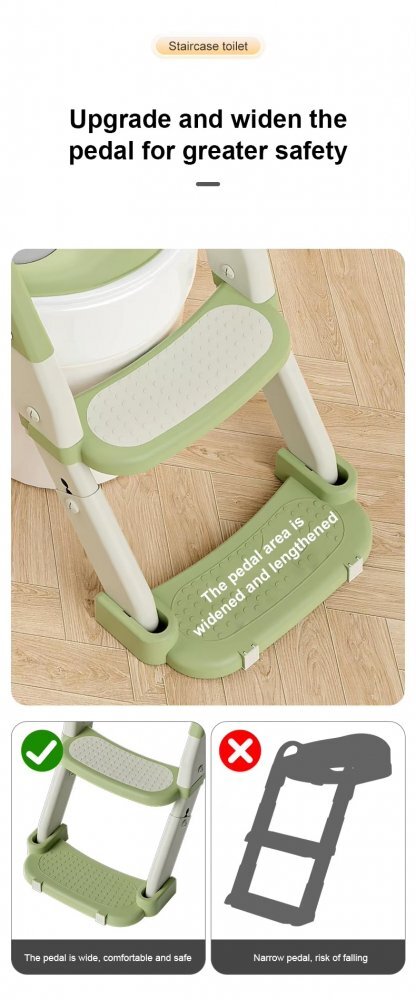 Little Mom Reductor pentru copii Grey multifunctional 3 in 1 pliabil colac ergonomic din PVC cu recipient colector si manere de sustinere dimensiuni 35.5x17x39 cm