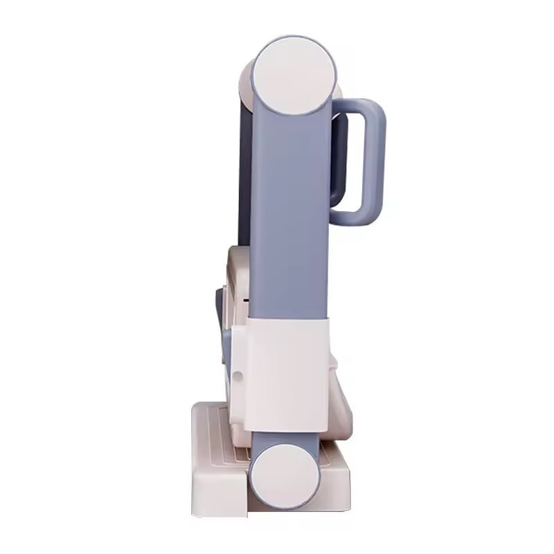 Little Mom Reductor toaleta WhiteGreyPurple pliabil cu scara colac moale din spuma protectie antistropire reglabil pe inaltime manere si suport lat pentru picioare