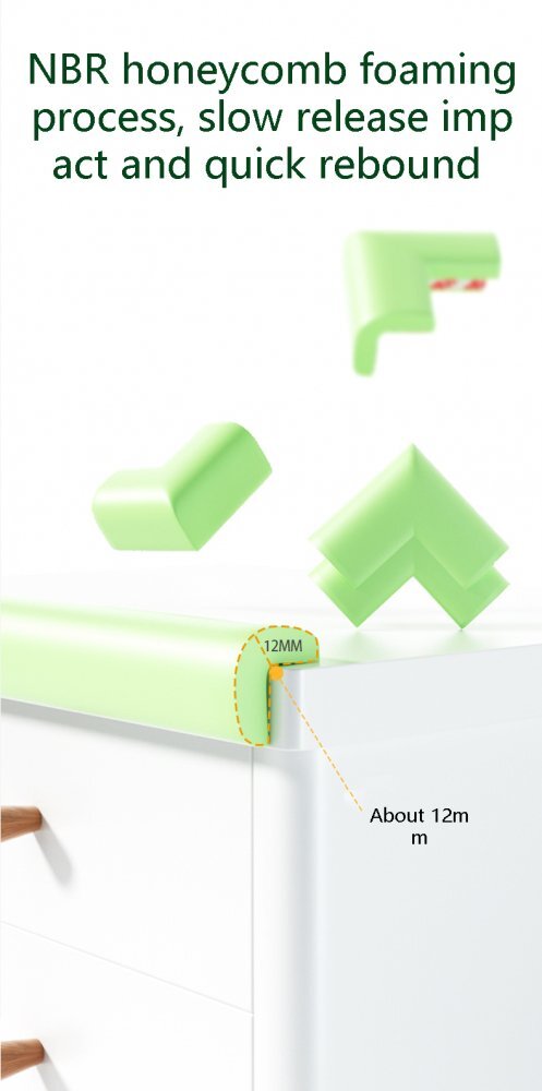 Little Mom Rola protectie Soft Green din spuma impermeabila flexibila multifunctionala lungime 4m