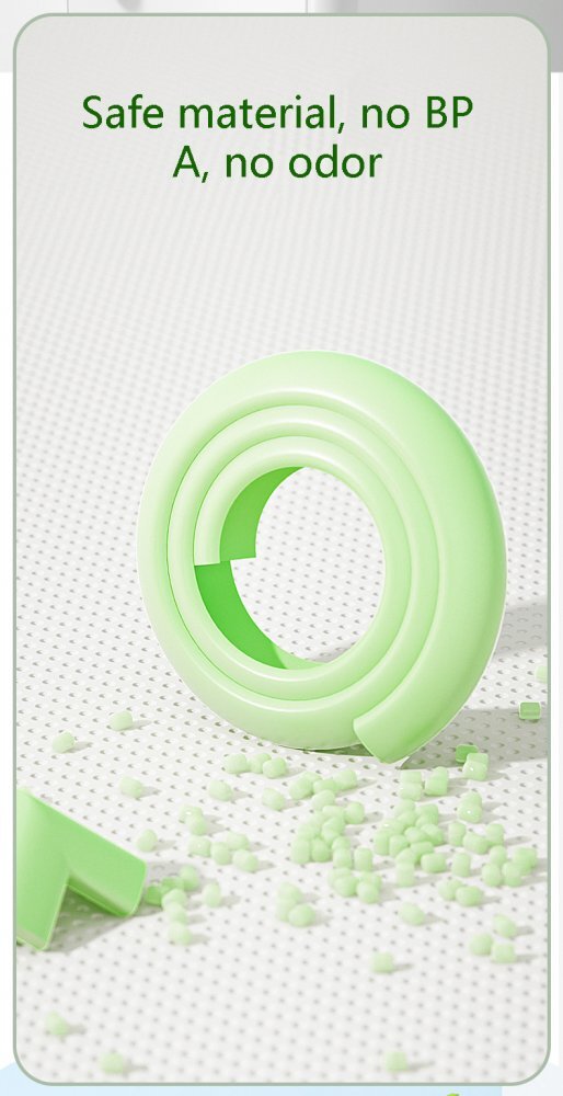 Little Mom Rola protectie Soft Green din spuma impermeabila flexibila multifunctionala lungime 4m